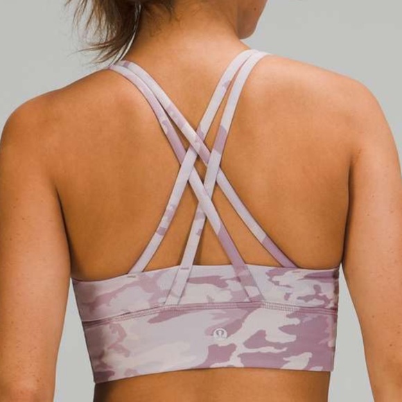 Lululemon Energy Bra Long Line Ribbed *Medium Support, B-D Cup Size 4 - Picture 1 of 8